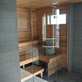 Lasitettu sauna